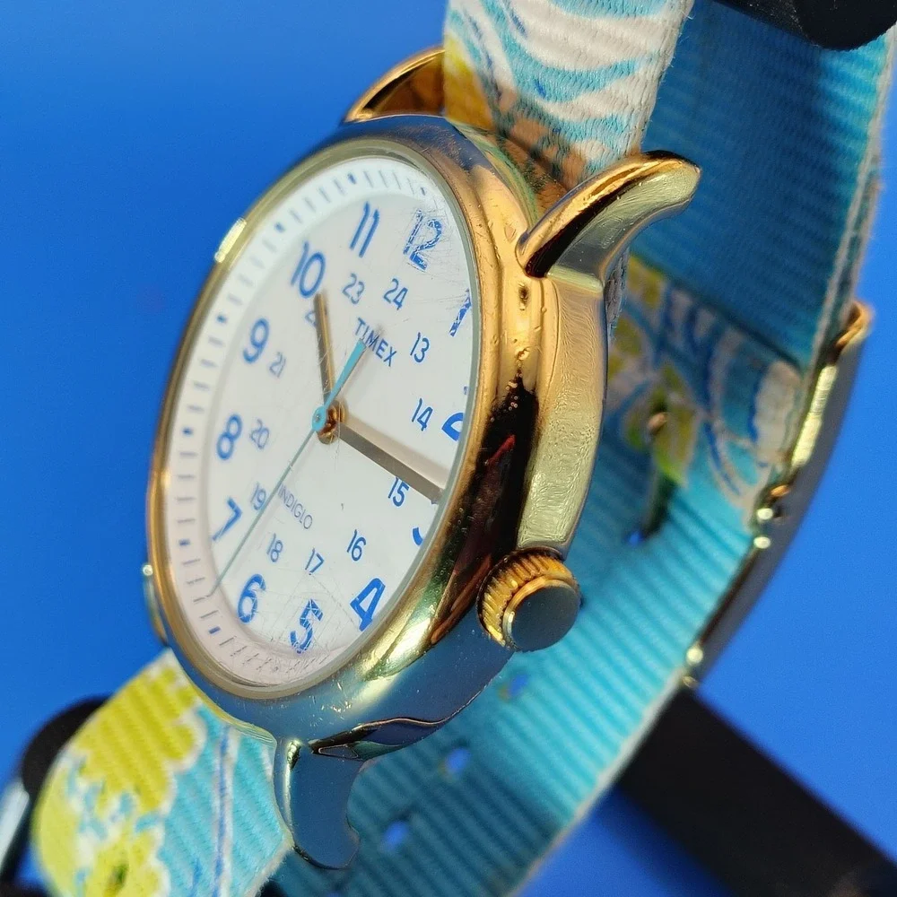 Vintage 2012 Timex Weekender Summer Breeze 38mm Women's‎ Quartz Watch Restored